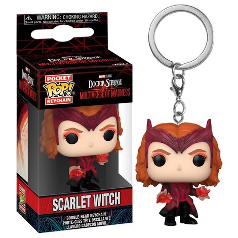 Funko Pocket POP! Keychain Marvel Doctor Strange in the Multiverse of Madness - Scarlet Witch Bobble-Head