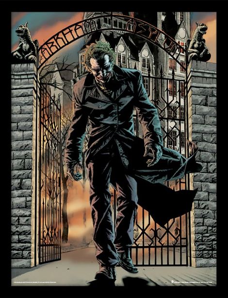 DC Comics Batman (The Joker Released) Wooden Framed Print (30x40) - FP11598P