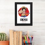 One Piece - Black Kraft Frame - Asian Art - Luffy - TGGKRA037