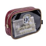 Harry Potter Platform 9 3/4 Toilet Travel Bag 2 pcs Set (red) - CRD2500002329