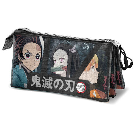 Demon Slayer Kimetsu No Yaiba Triple Pencil Case - KMN05795