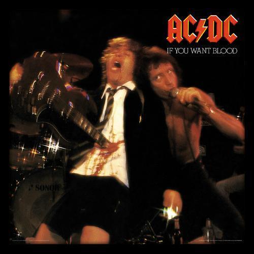 AC/DC (If You Want Blood) Wooden Framed Print 31.5 x 31.5cm - ACPPR48066