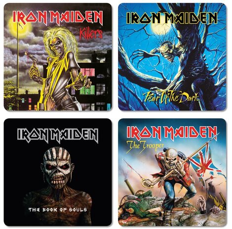 Iron Maiden Coaster Pack (Από Φελλό-4) - KKLCSTIM10