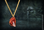 Harry Potter Sorcerer’s Stone Cut Glass Pendant With Gold Plated Metal Chain - NN7570