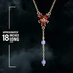 Harry Potter Hermiones Red Crystal Sterling Silver Necklace Replica - NN7900