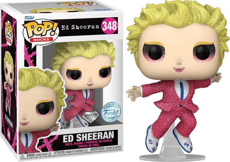 Funko POP! Rocks - Ed Sheeran (Diamond Collection) #348 (Exclusive) Figure