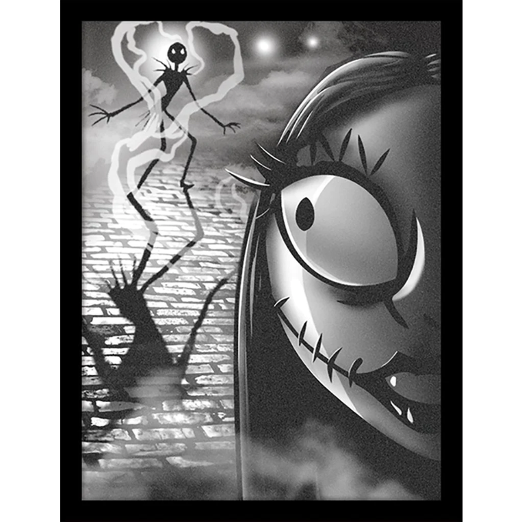 Nightmare Before Christmas (Misfit Love is Eternal) Wooden Framed Print (30x40) - FP11922P