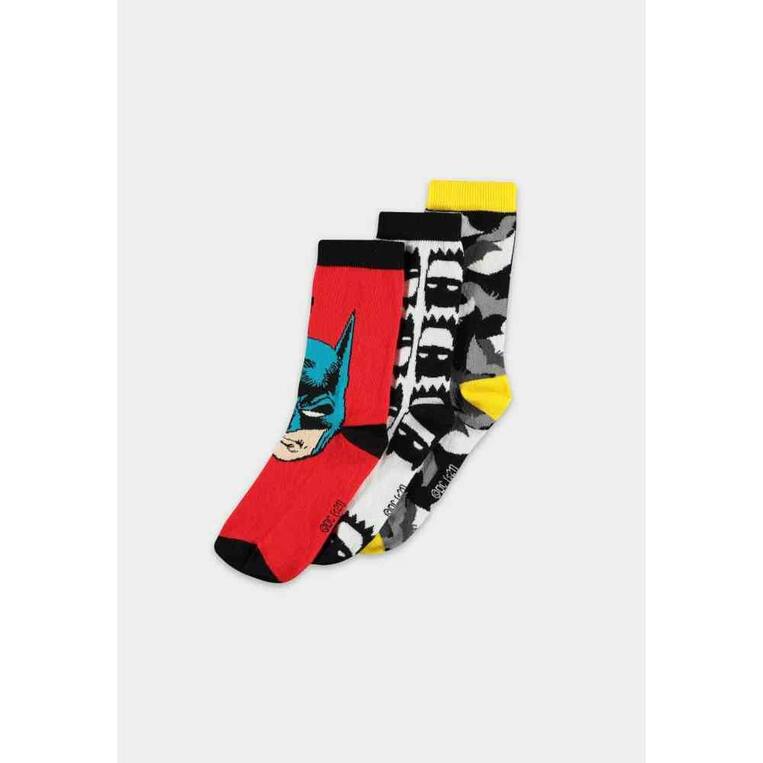 DC Comics pack 3 pairs of Batman socks mix color - CR687677BTM