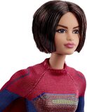 Barbie Doll Supergirl from The Flash Movie Wearing Red and Blue Suit with Cape - HKG13