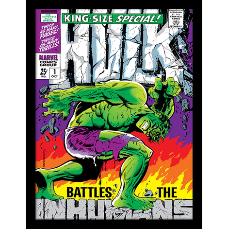 Marvel Incredible Hulk (Inhumans) Wooden Framed Print (30x40) - FP11232P