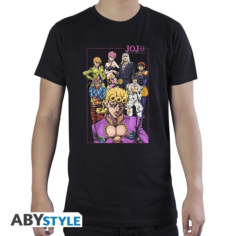 Jojo's Bizarre Adventure - Tshirt "Group" Man Ss Black - ABYTEX783