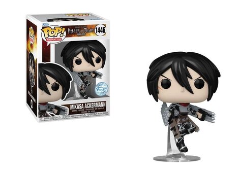 Funko POP! Attack on Titan - Mikasa Ackermann (Metallic) #1446 (Exclusive) Figure