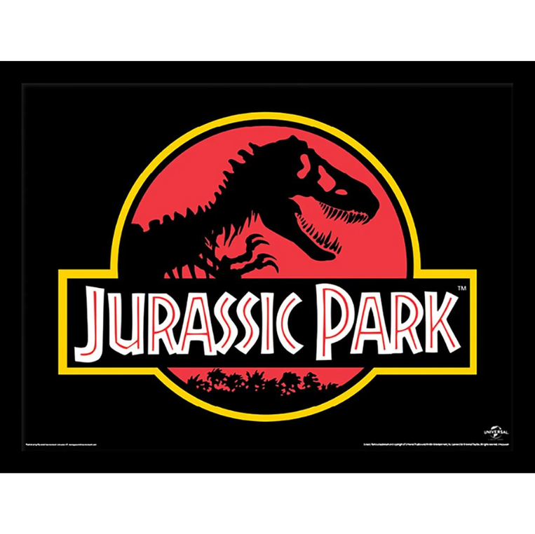 Jurassic Park (Classic Logo) Wooden Framed Print (30x40) - FP12360P