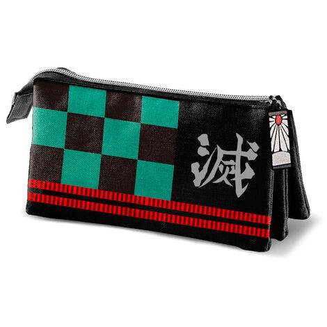 Demon Slayer Kimetsu No Yaiba Tanjiro Kamado  triple pencil case - KMN05798