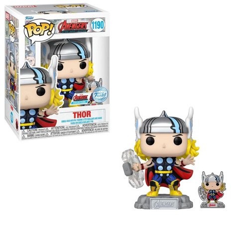 Funko Pop! Marvel: Avengers Beyond Earth's Mightiest Comic - Thor (with Pin) (Special Edition) #1190