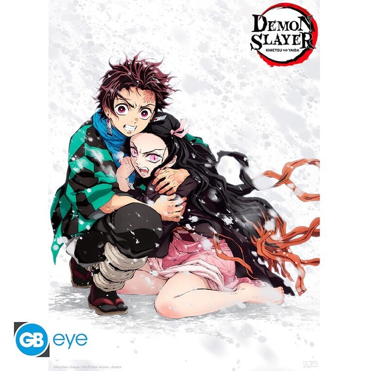 Demon Slayer - Poster Chibi 52x38 - Tanjiro & Nezuko Snow - ABYDCO795