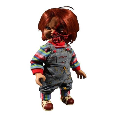 Child´s Play 3 Designer Series Talking Pizza Face Chucky 38 cm - MEZ78020