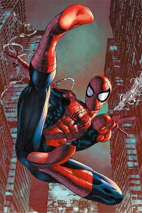 Marvel Spider-man (web-sling) Canvas Print 30x40 - DC12104