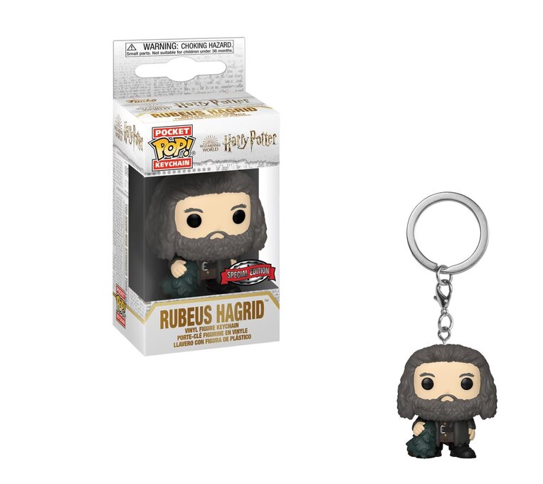 Funko Pocket POP! Keychain Harry Potter: Holiday - Rubeus Hagrid (Exclusive) Figure