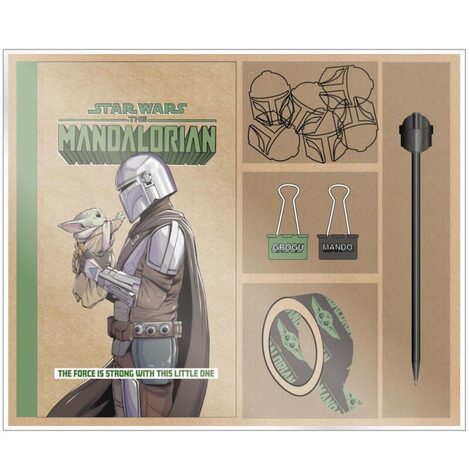 Star Wars The Mandalorian Stationary Set Grogu/Mando - CRD2700000370