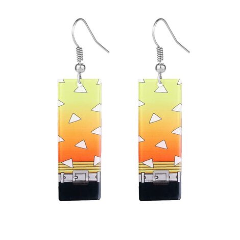 Demon Slayer: Kimetsu no Yaiba Zenitsu Acrylic Charm Earrings - EAR104