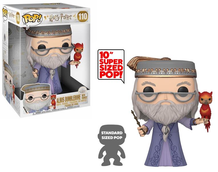 Funko POP! Harry Potter - Dumbledore with Fawkes #110 Supersized Figure