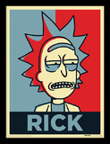 Rick and Morty (Rick Campaign) Wooden Framed 30 x 40cm Print - FP12298P