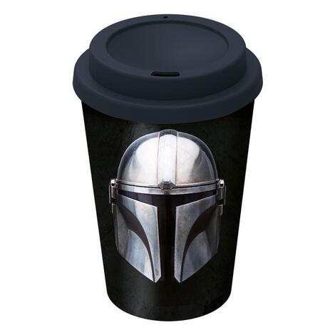 Star Wars The Mandalorian Black Travel Mug - STR04868