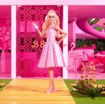 Barbie The Movie Κούκλα Margot Robbie Pink Gingham Dress - HPJ96