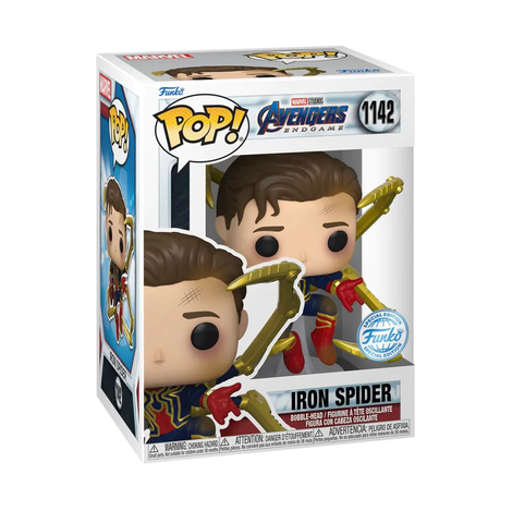 Funko Pop! Marvel: Avengers Endgame – Iron Spider (Unmasked Spider-Man) (Special Edition) #1142  Vinyl Figure