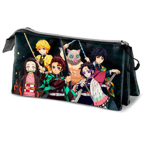 Demon Slayer Kimetsu No Yaiba Triple Pencil Case - KMN05777