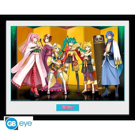 Hatsune Miku - Wooden Framed Print "Kuroshishi Unit" (30x40) - PFC3442