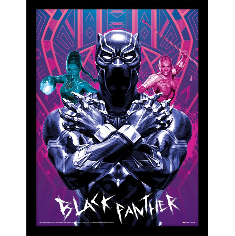 Black Panther (Wakanda Forever) Wooden Framed Print (30x40) - FP13772P