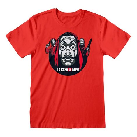 Money Heist T-Shirt Circle And Logo - LCP01357TSC