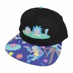 Rick and Morty Portal Snapback Black Cap - RNM01619SBB