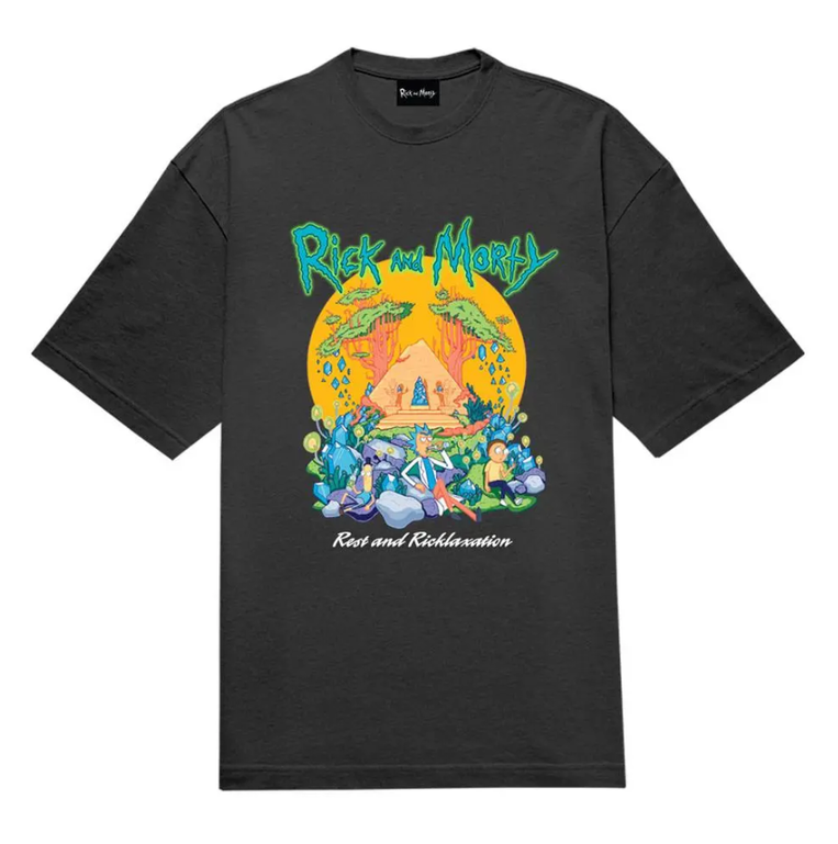 Rick & Morty T-Shirt Rest + Ricklaxtion - PCMTS627RNM