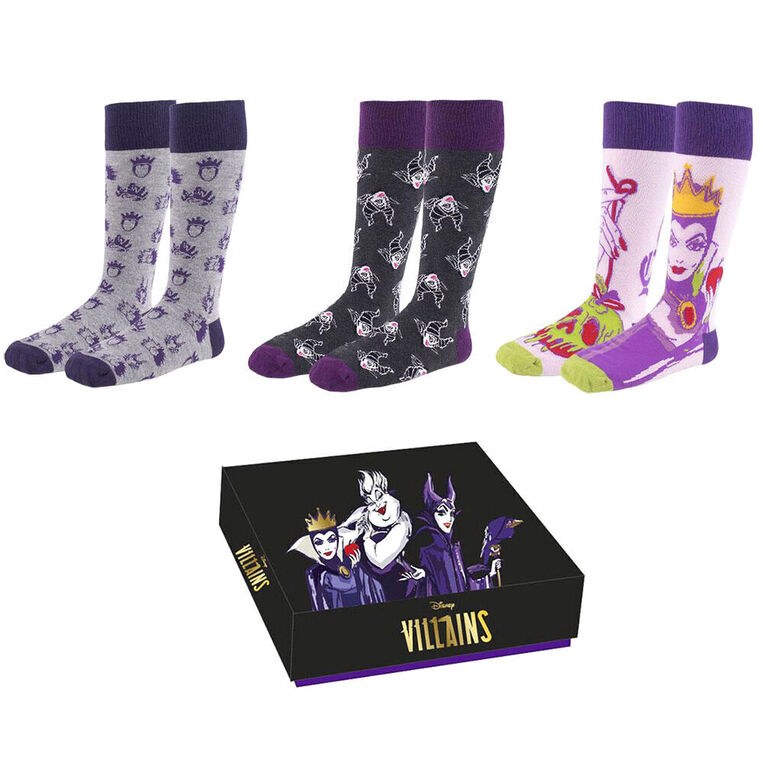 Disney Villains pack 3 socks Multicolor 36-41 - 2200008648