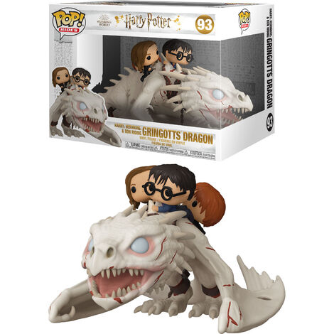 Funko POP! Rides: Harry Potter - Gringotts Dragon with Harry, Ron & Hermione Figure #93