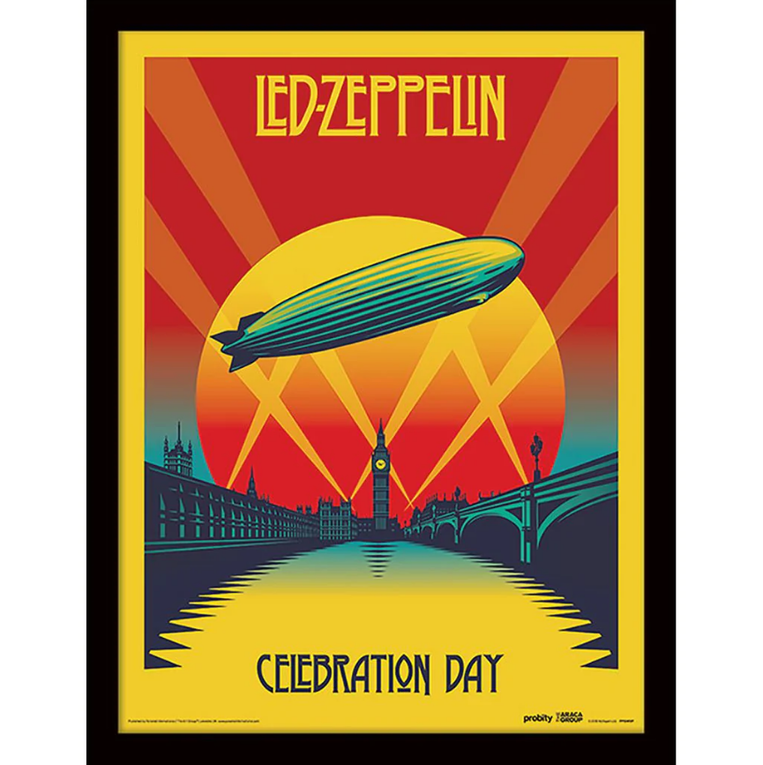 Led Zeppelin (Celebration Day) Wooden Framed Print (30x40) - FP12415P